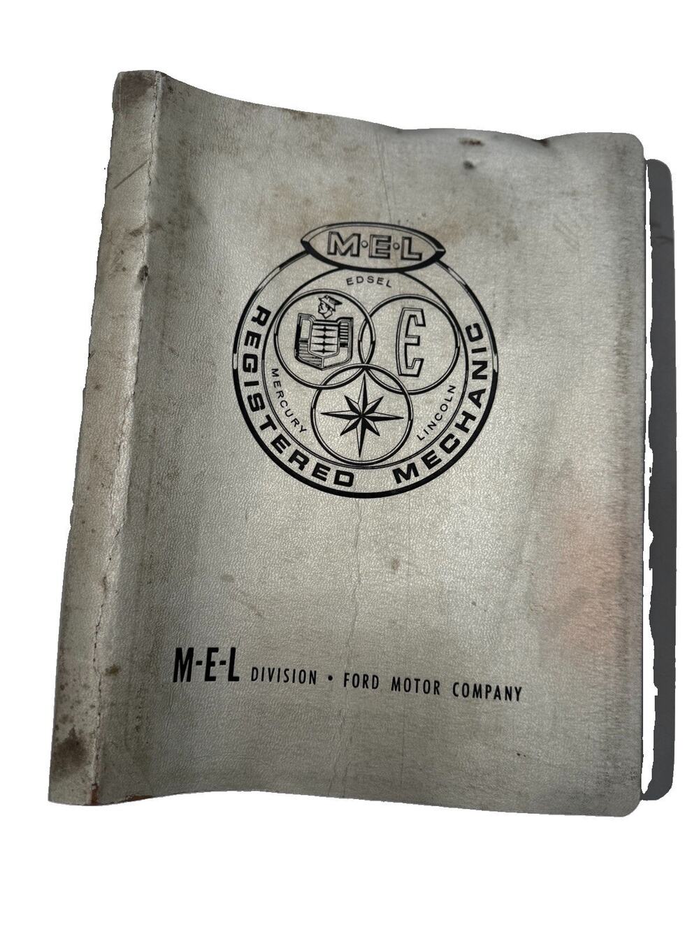Vintage 1958-59 Ford M-E-L Registered Mechanic Service Bulletins Binder Mercury